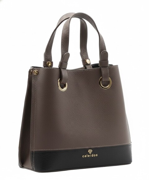 BORSA A MANO CON TRACOLLA CASTORE Caleidos linea pelle