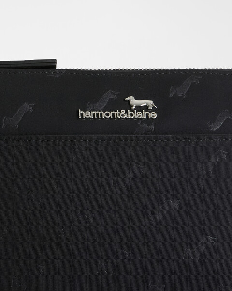 POCHETTE  UOMO NERO   All Over Harmont & Blaine FURORE