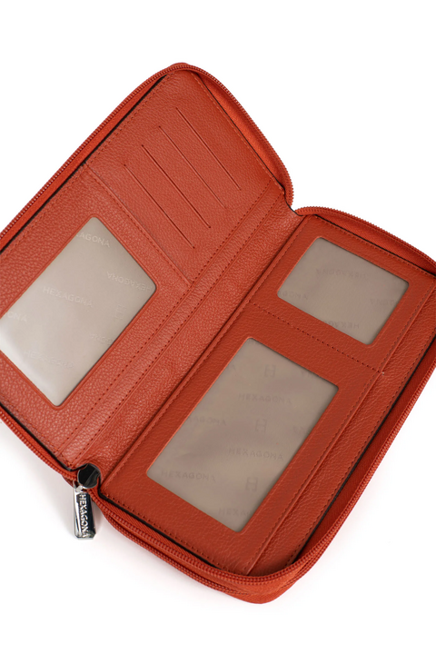 Portafoglio Donna Doppia zip pelle  467399 HEXAGONA Confort