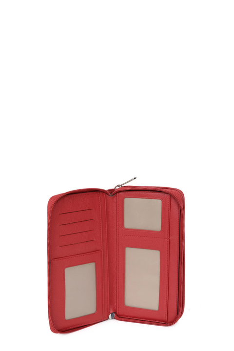 Portafoglio Donna Doppia zip pelle  467399 HEXAGONA Confort