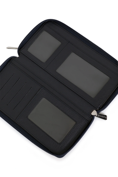 Portafoglio Donna Doppia zip pelle  467399 HEXAGONA Confort