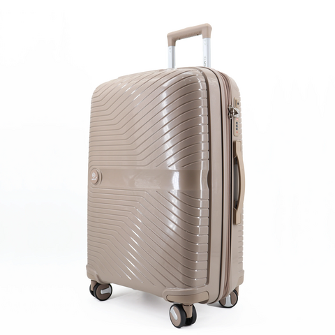 Set 3 trolley grande - medio - cabina-cabina espadibile Khaki NPLE Linea SOLID