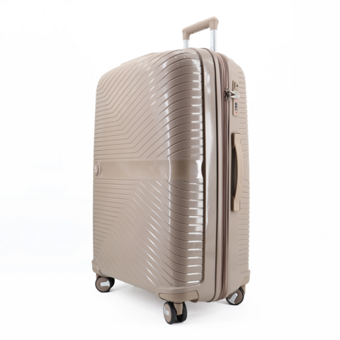 Set 3 trolley grande - medio - cabina-cabina espadibile Khaki NPLE Linea SOLID