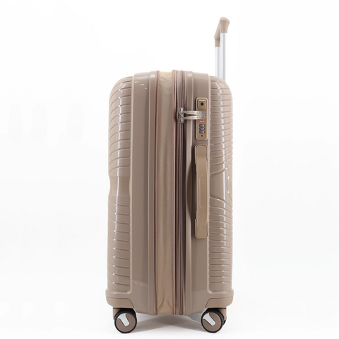 Set 3 trolley grande - medio - cabina-cabina espadibile Khaki NPLE Linea SOLID