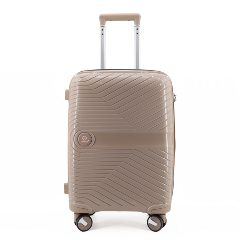 Set 3 trolley grande - medio - cabina-cabina espadibile Khaki NPLE Linea SOLID