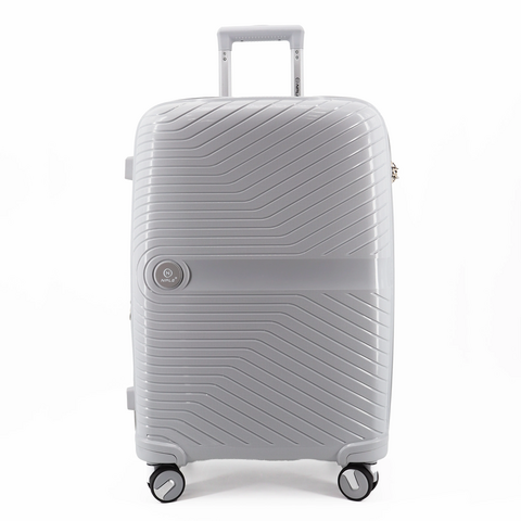 Set 3 trolley grande - medio - cabina-cabina espadibile grigio chiaro NPLE Linea SOLID