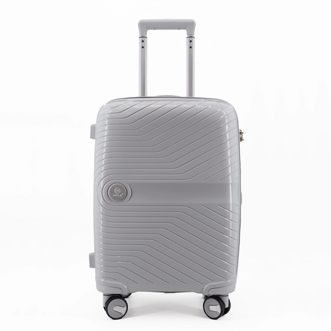 Set 3 trolley grande - medio - cabina-cabina espadibile grigio chiaro NPLE Linea SOLID