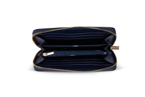 PORTAFOGLIO DONNA CERNIERA BLU U.S. POLO ASSN. LINEA HAMPTON