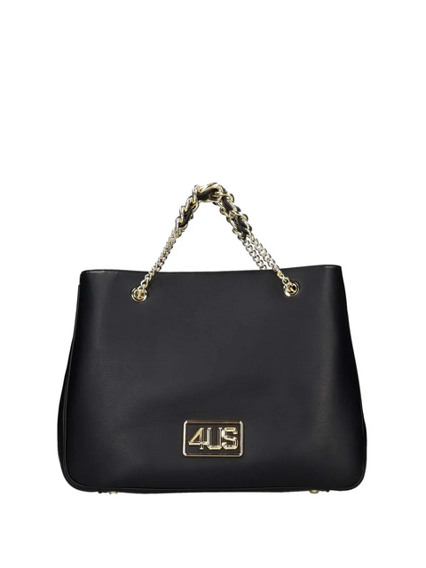 BORSA  SHOPPER CON MANICI CORTI CON CATENA NERA 4US CESARE PACIOTTI 4US EMMA