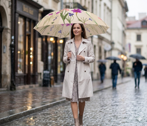 Ombrello Lungo Donna Rainbow linea Fashion