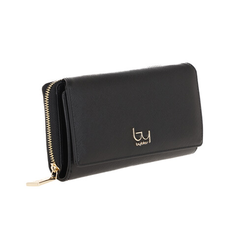 PORTAFOGLIO DONNA CON CERNIERA  E PATTA  NERO BYPS60A230 By Byblos PISA