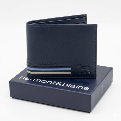 PORTAFOGLIO UOMO BLU Harmont & Blaine PEDRO