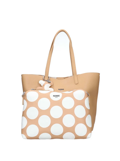 BORSA SHOPPER  BEIGE DOUBLE FACE PASHBAG MARGERY