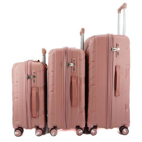 Set 3 trolley grande - medio - cabina-cabina espadibili  GOLDEN ROSE NPLE Linea  WAVE