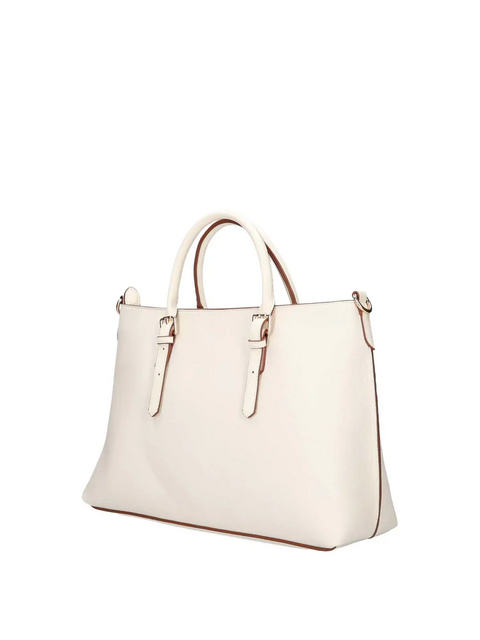 BORSA A MANO CON TRACOLLA   BIANCO lumberjack
