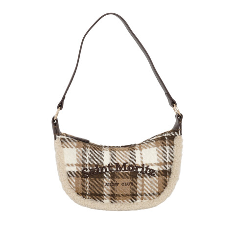 BORSA  A TRACOLLA  SMALL CIOCCOLATO/MULTI KUVE LINEA NEVEA TARTAN