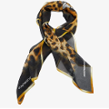Foulard quadrato  stampa maculato ROCCOBAROCCO linea Elisabeth seta