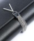 Pochette in grana metalizzata VALENTINO Linea Divina VBS1R401G