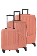 Set 3 trolley grande - medio - cabina corallo TRAVELITE Linea BALI