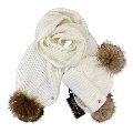 Sciarpa donna + berretto bianco ATELIER DU SAC Scarf & Hat Mixed