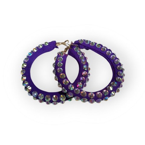 Orecchini  con strass boreali - Atelier Lidya orecchini cerchio 3