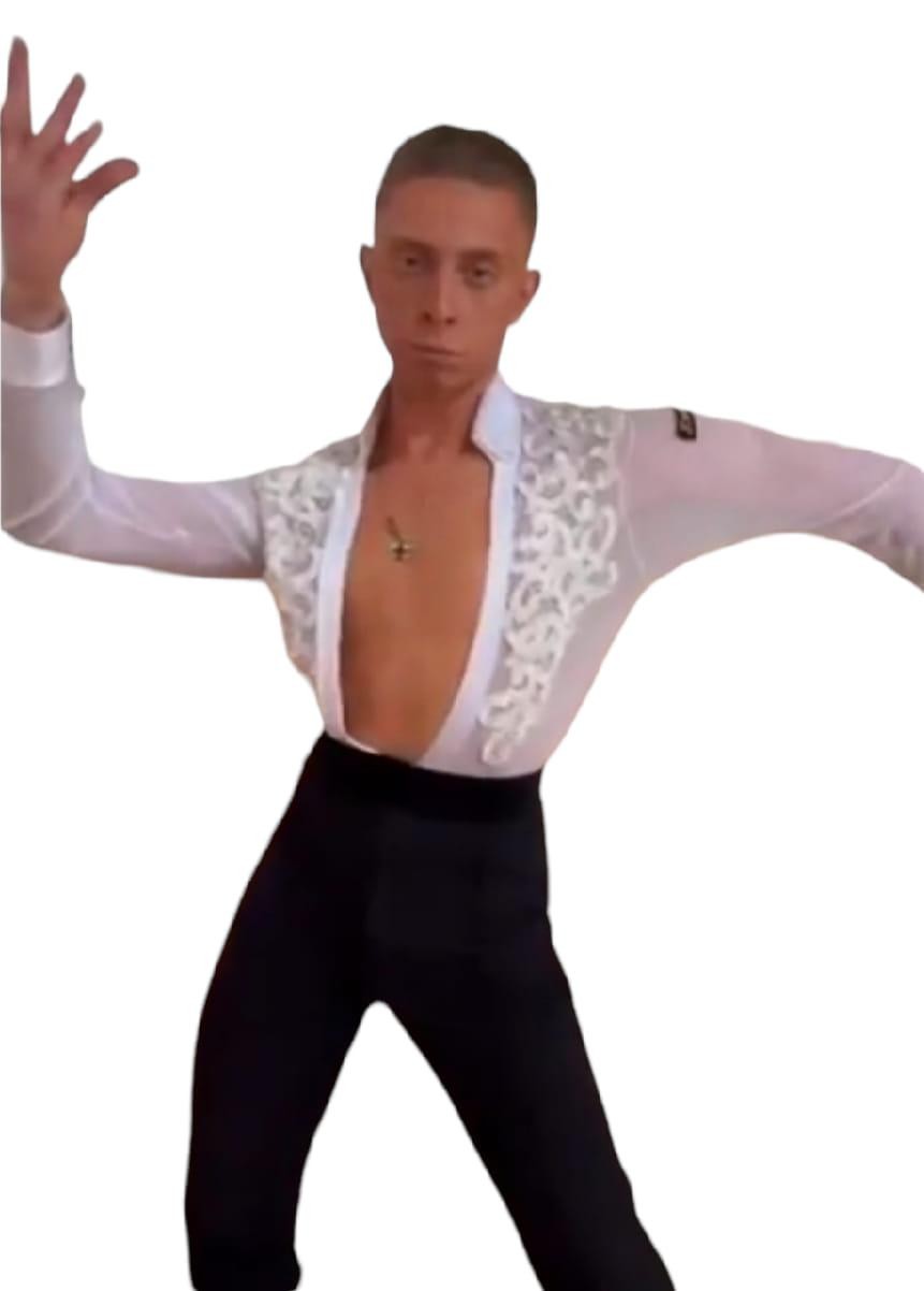 - Camicia body da uomo - Lidya Dance - per ballo latino