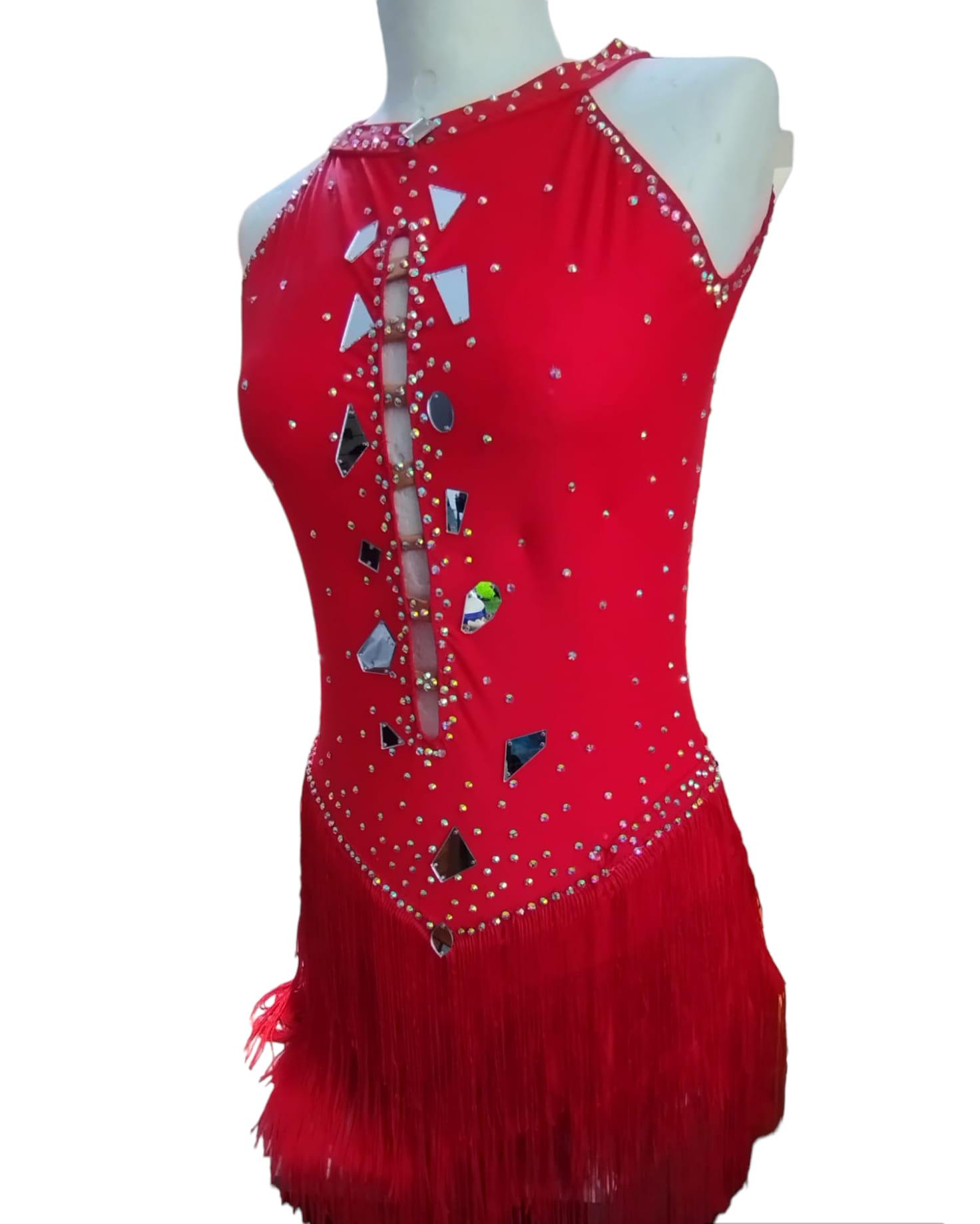 Abito con gonnello da donna Lidya Dance Abito per ballo latino