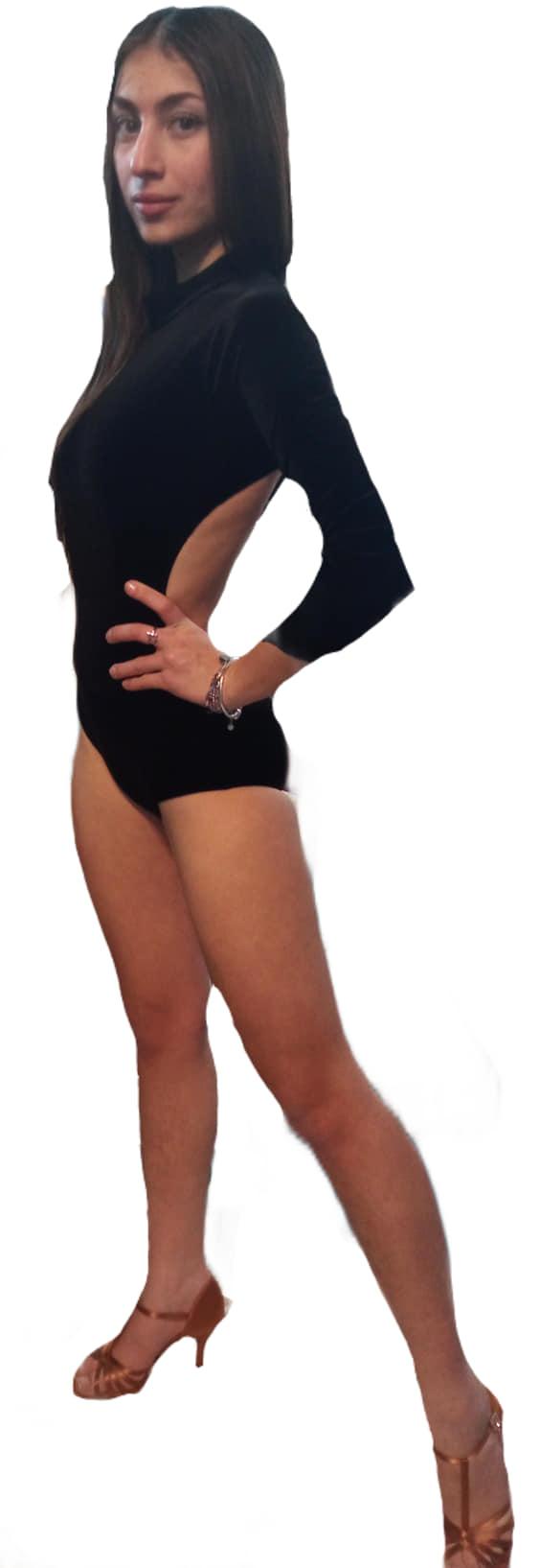 Body  in velluto con pistagnina - Atelier Lidya - bodyvel