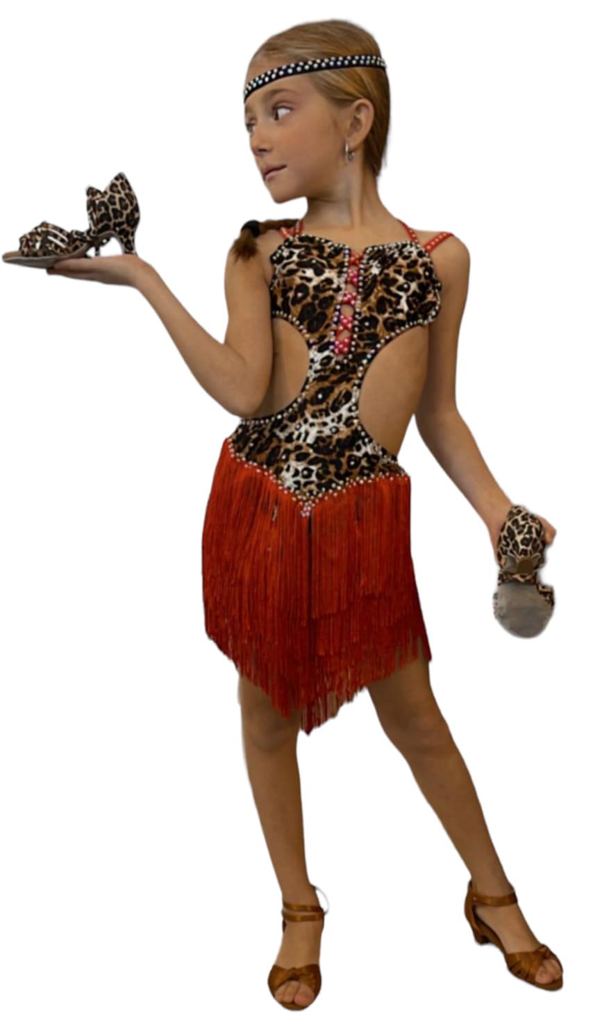Completino da bambina Lidya Dance per ballo latino