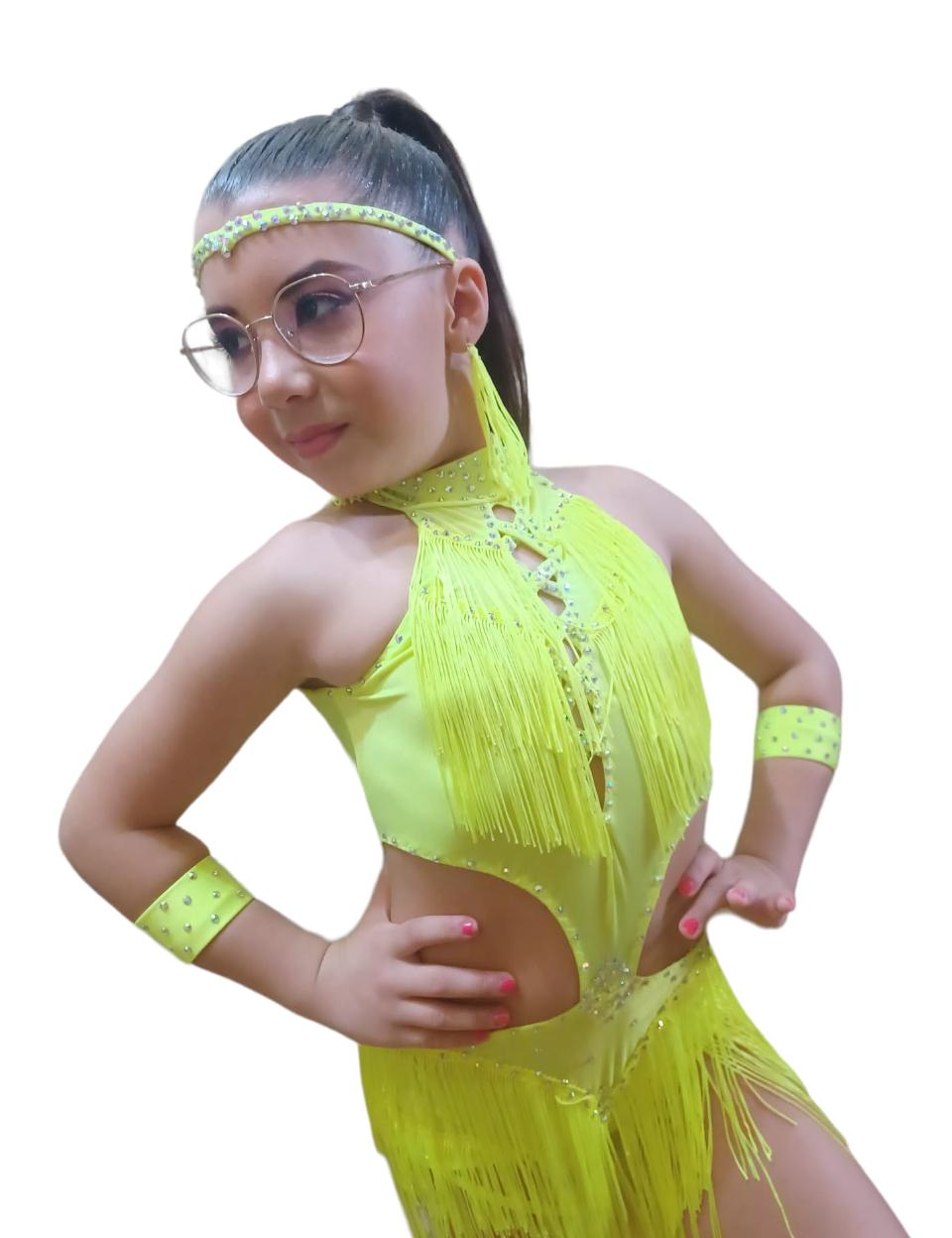 Body  da bambina Lidya Dance Body per ballo latino
