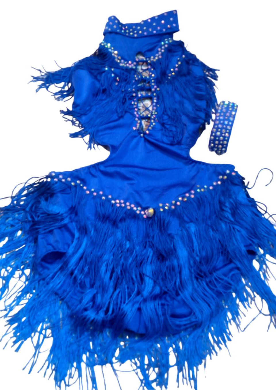 Body con gonnello da bambina Lidya Dance Body per ballo latino