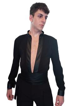 camicia  body da uomo - Lidya Dance - per ballo latino