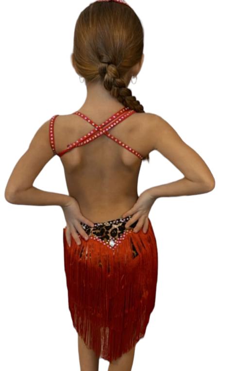 abitino da bambina Lidya Dance per ballo latino