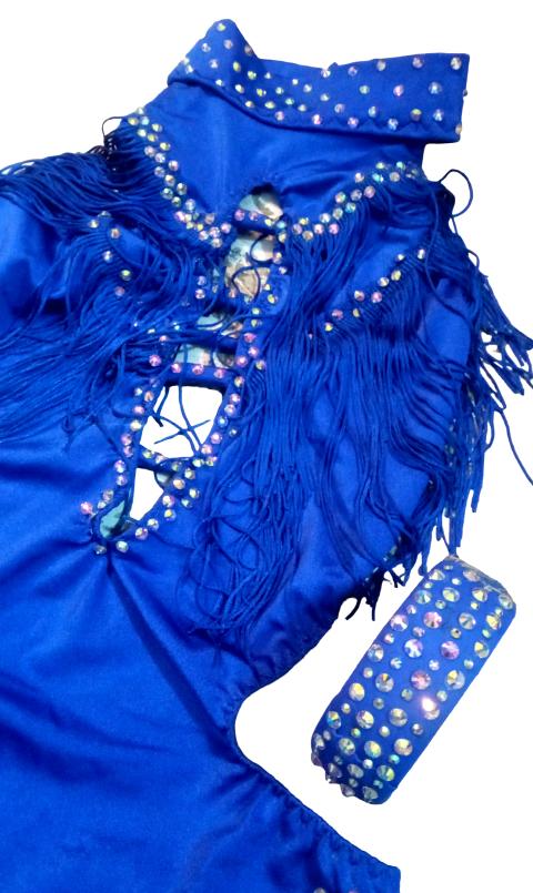 Body con gonnello da bambina Lidya Dance Body per ballo latino