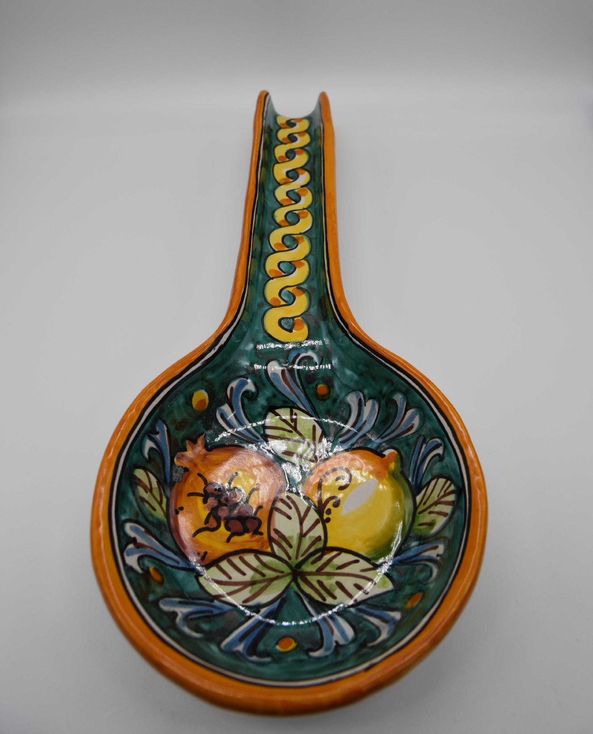 Poggiamestolo Produzione artigianale di Caltagirone 30cm