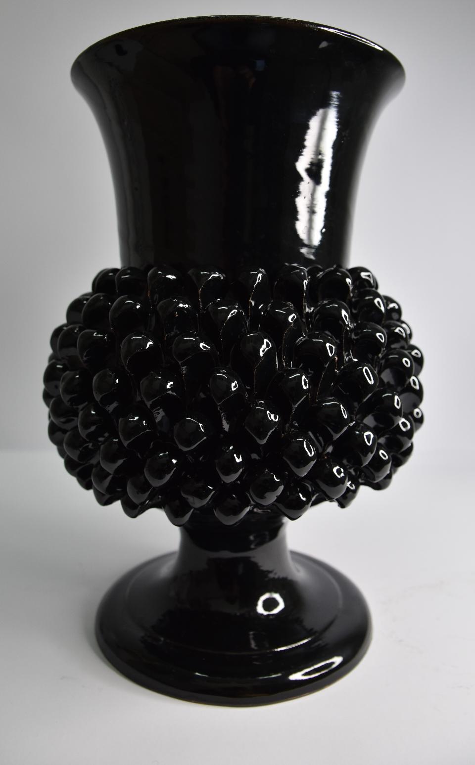 Vaso pigna Produzione artigianale di Santo Stefano di Camastra h.30