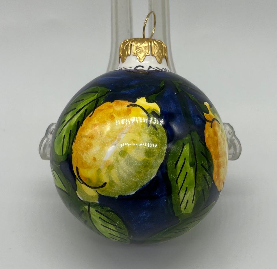 Palline di Natale in ceramica Produzione artigianale di Caltagirone 6 cm