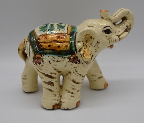 Elefante in ceramica Produzione artigianale di Caltagirone h.10 cm