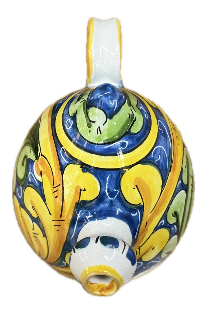 Bummulo Malandrino decoro barocco Produzione artigianale Santo Stefano di Camastra H 21cm
