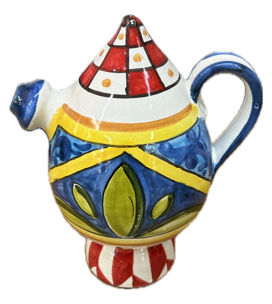 Bummulo Malandrino decoro barocco Produzione artigianale Santo Stefano di Camastra H 21cm