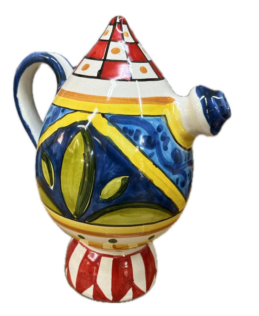 Bummulo Malandrino decoro barocco Produzione artigianale Santo Stefano di Camastra H 21cm