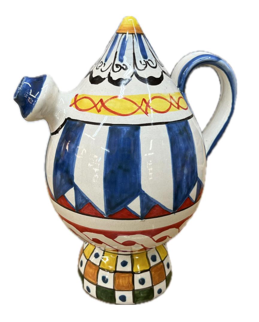 Bummulo Malandrino decoro barocco Produzione artigianale Santo Stefano di Camastra H 21cm
