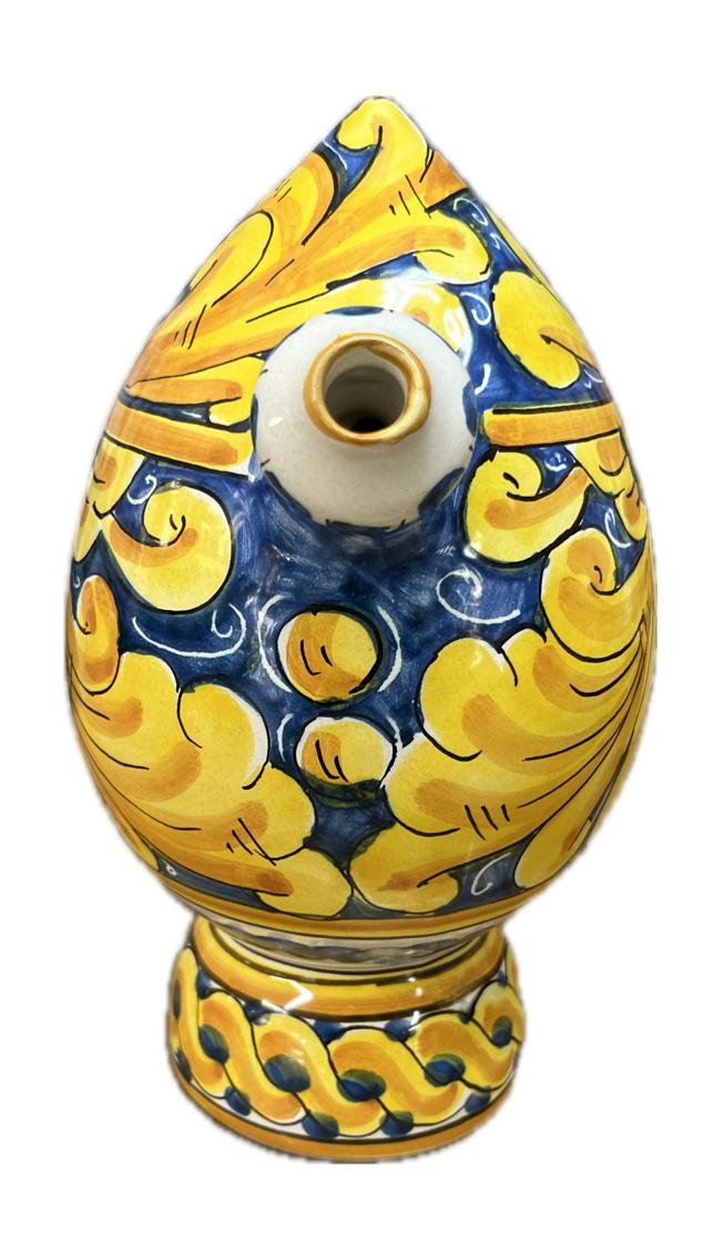 Bummulo Malandrino decoro barocco Produzione artigianale Santo Stefano di Camastra H 21cm