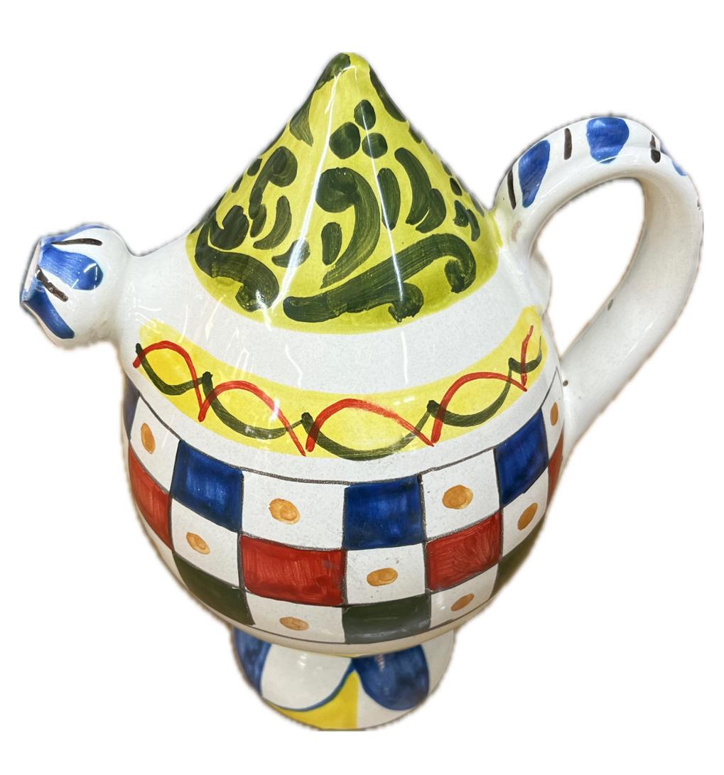 Bummulo Malandrino decoro barocco Produzione artigianale Santo Stefano di Camastra H 21cm