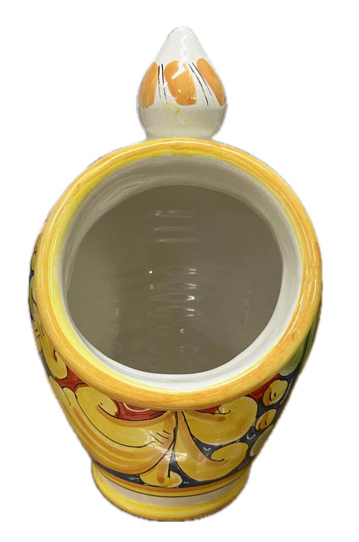 Saliera a salvadanaio Produzione artigianale Santo Stefano di Camastra H 25cm