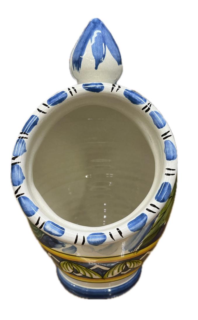 Saliera a salvadanaio Produzione artigianale Santo Stefano di Camastra H 25cm