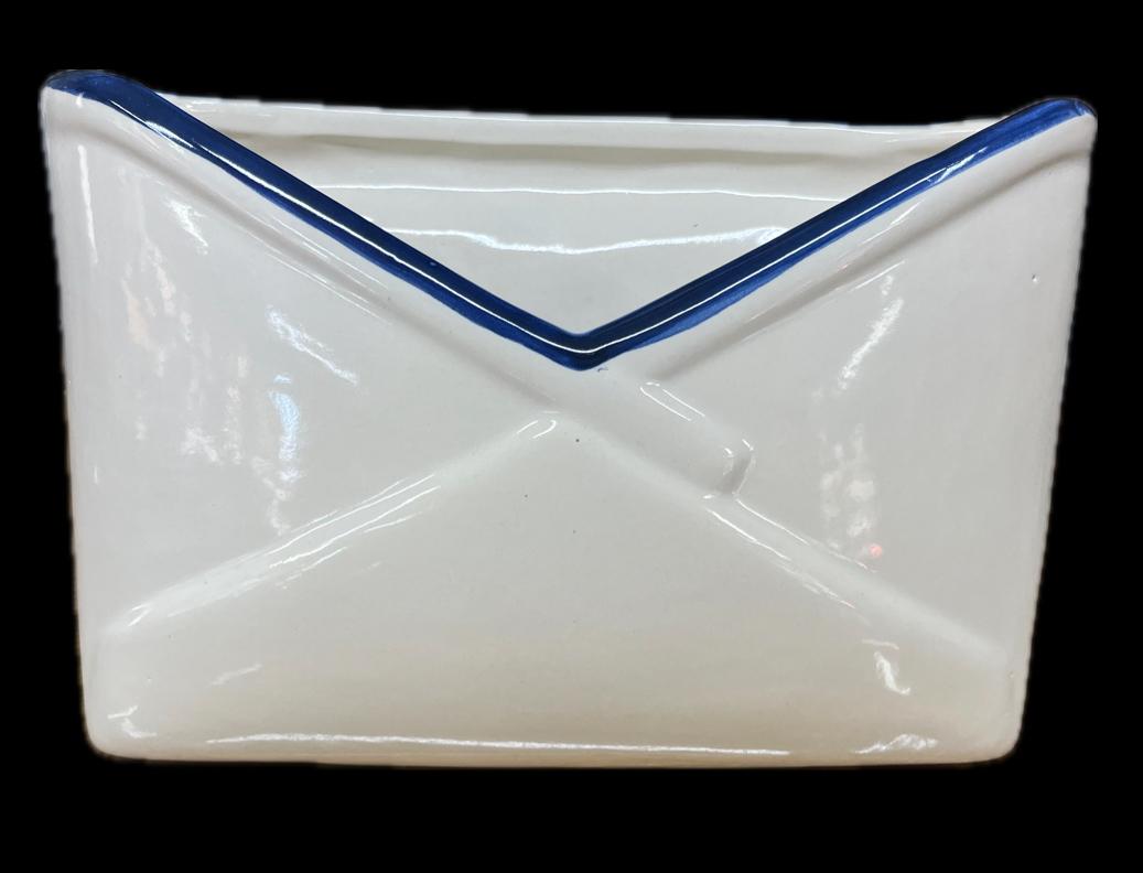 Porta lettere in ceramica Produzione artigianale Santo Stefano di Camastra H 18cm