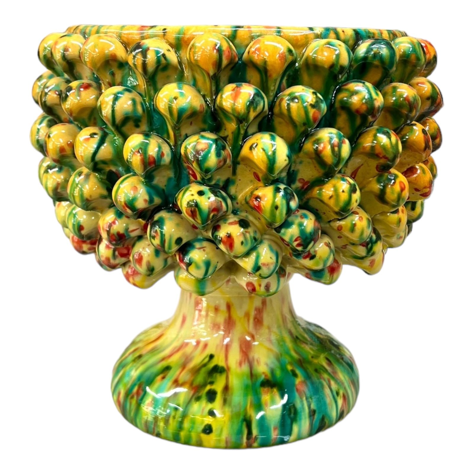 CERAMICHE DI SICILIA Pizzeria柄の花瓶 CERAMICHE DI SICILIA Pizzeria柄の花瓶 CERAMICHE DI SICILIA