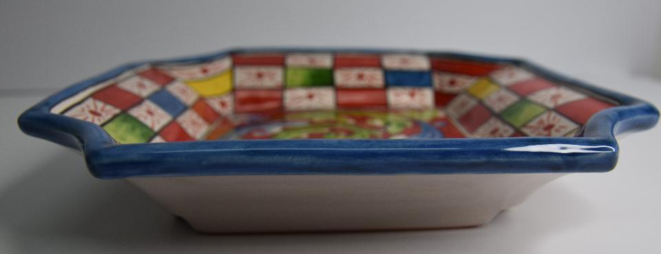 Svuota tasche/Porta caramelle in ceramica Produzione artigianale di Caltagirone decoro siciliano