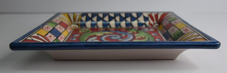 Svuota tasche/Porta caramelle in ceramica  Produzione artigianale di Caltagirone  decoro siciliano
